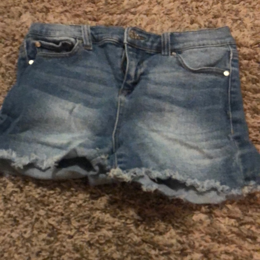 Blue jean shorts